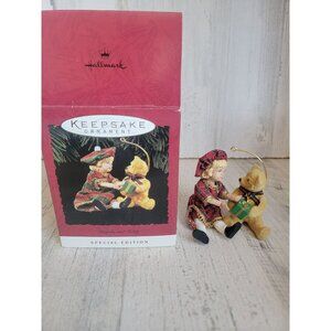 Hallmark Lucinda and Teddy vintage ornament Xmas